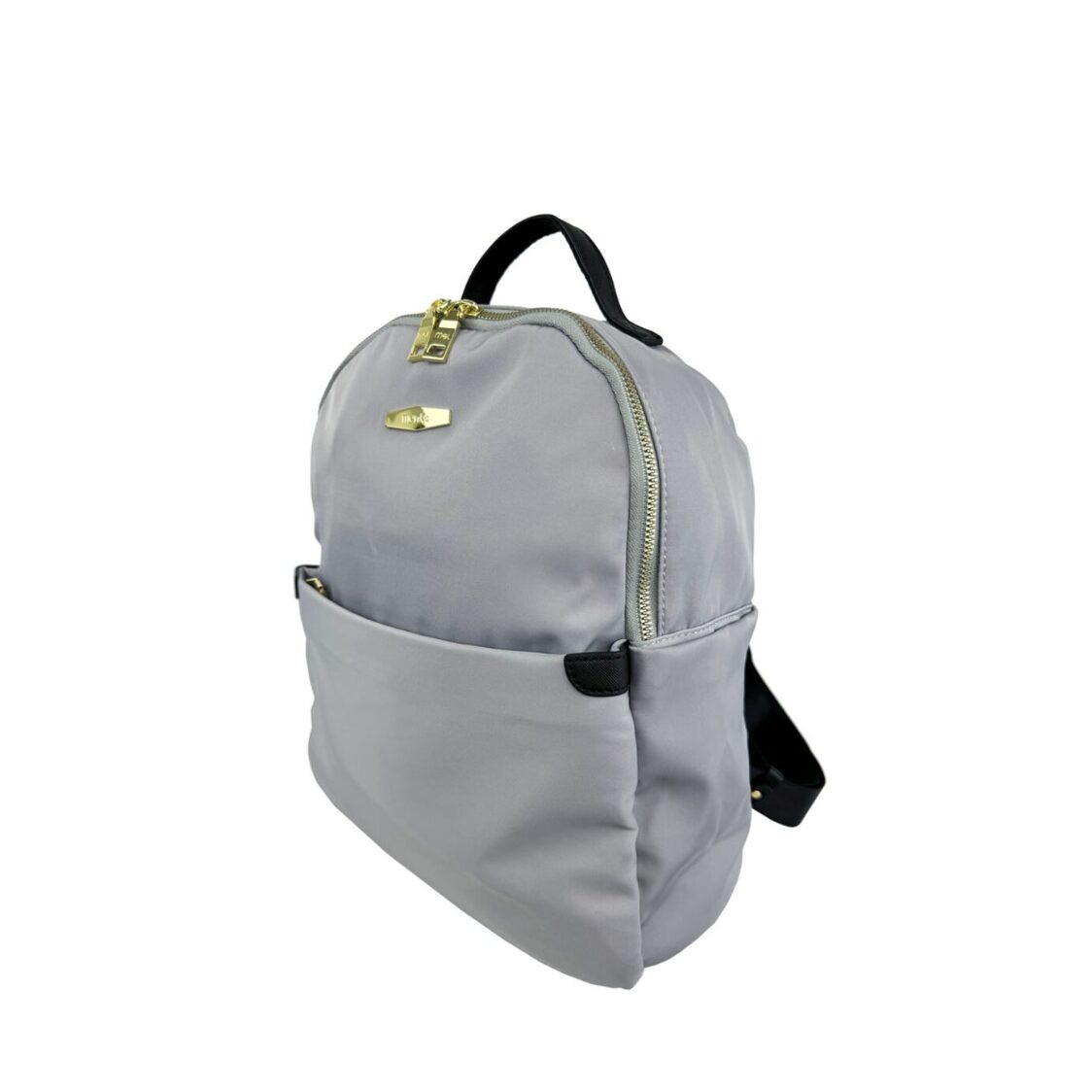 Mel&Co Basic Nylon Round Top Backpack