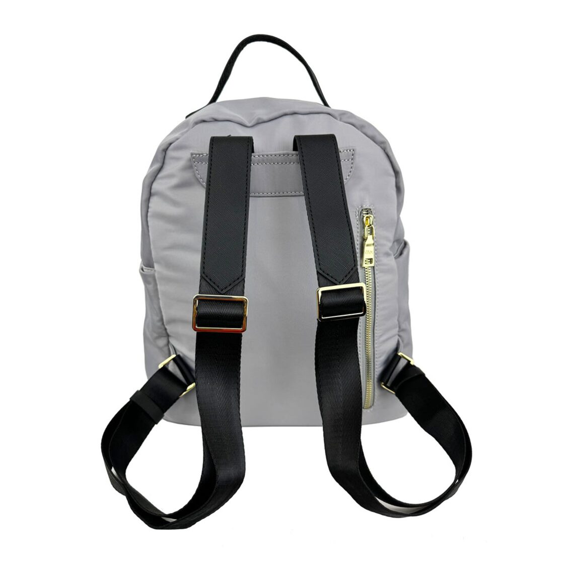 Mel&Co Basic Nylon Round Top Backpack