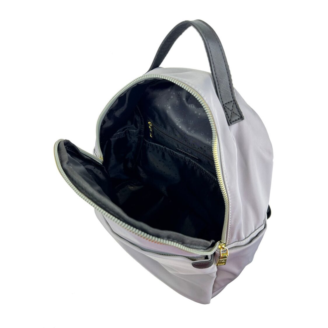 Mel&Co Basic Nylon Round Top Backpack