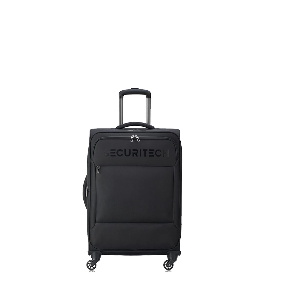 Securitech by Delsey Paris Vanguard 4 Double Wheels Expandable Luggage - Black