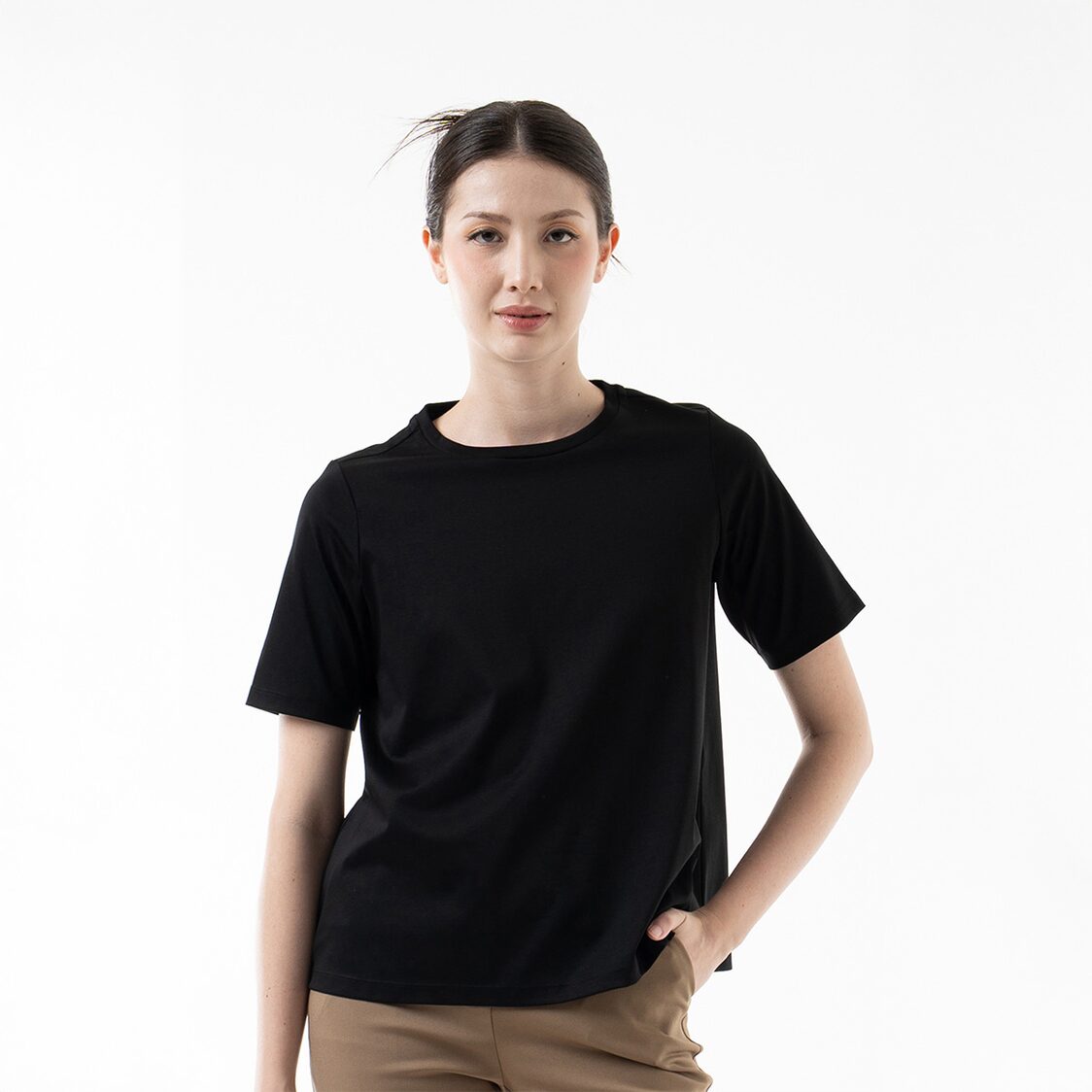 K/WOODS Essential Crew Neck Tee in Black