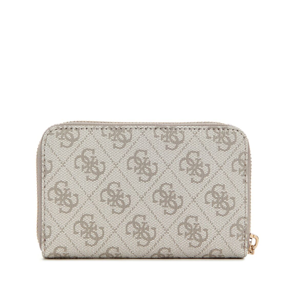 LAUREL II SLG MED ZIP AROUND,DARK TAUPE LOGO