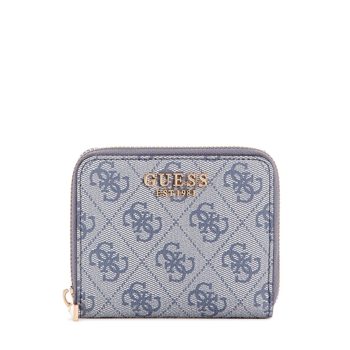 Guess Katya Slg Small Zip Around - Slate Logo
