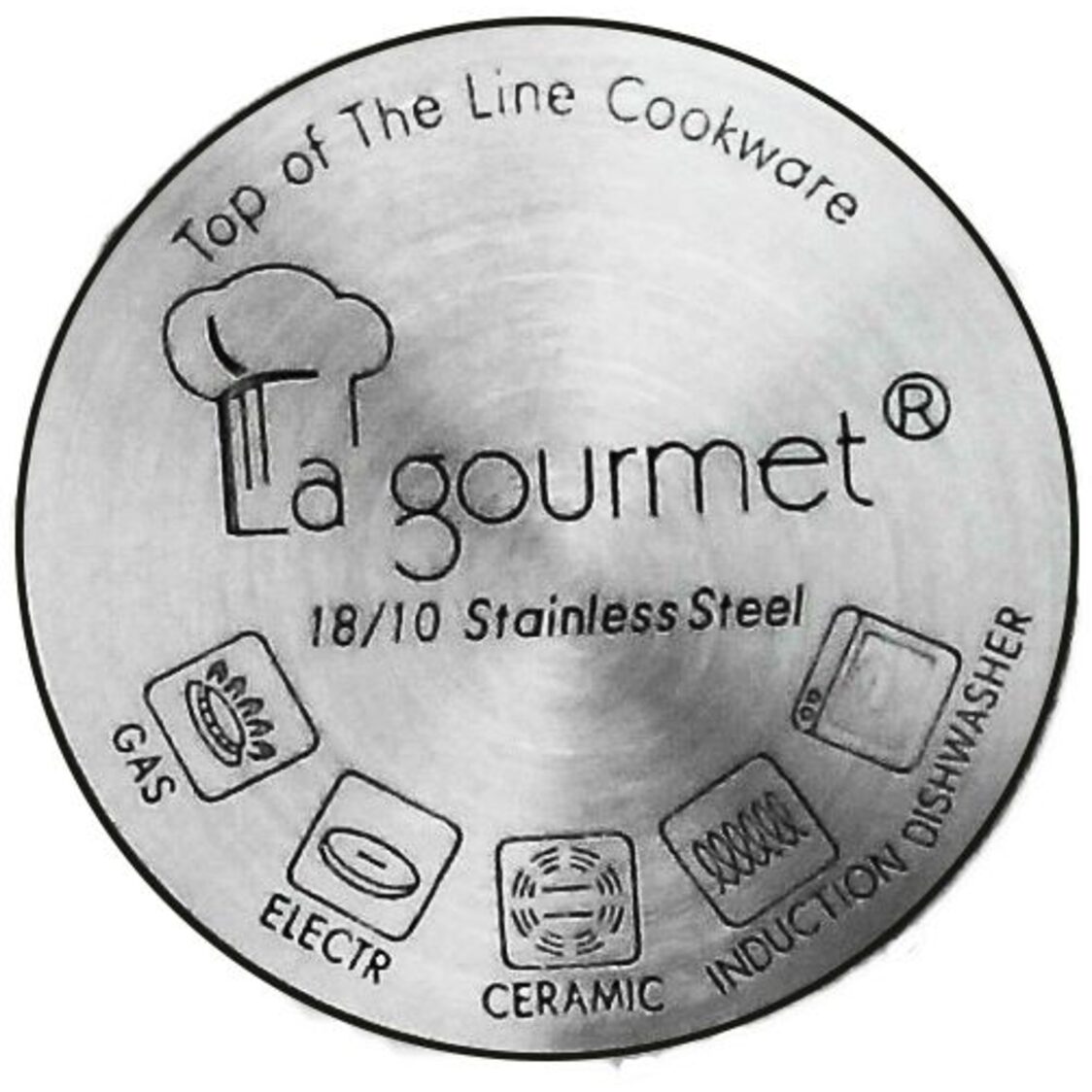 La Gourmet Elite 40cm 5-Ply Stainless Steel Wok LGWE028006