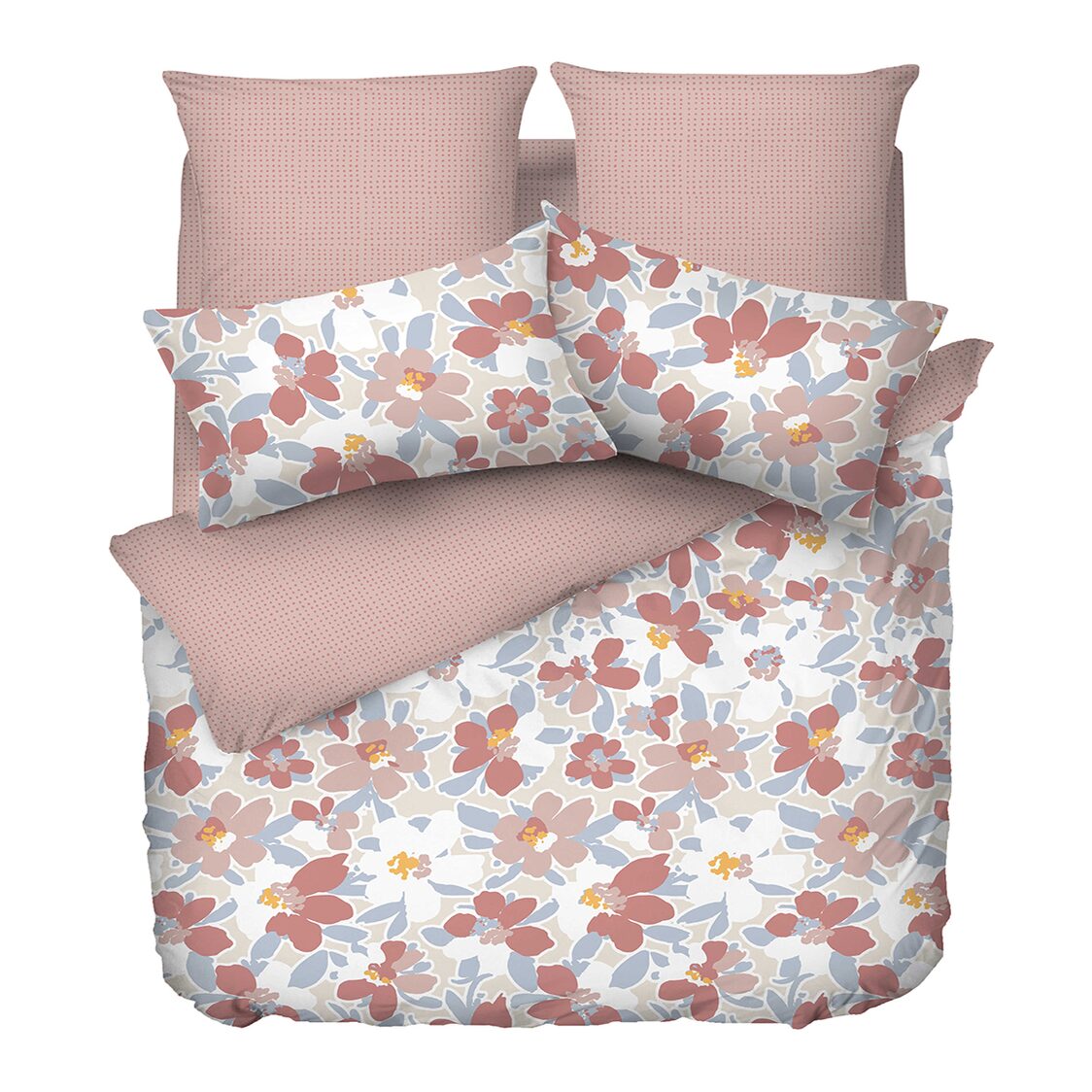 ESPRIT Home 100% Cotton Luster Sateen Fitted Sheet/Bed Set – Camellia