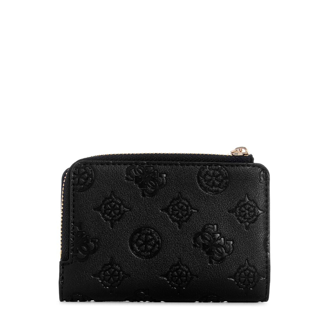 Guess Phoebe Slg Zip Arnd Card Case - Black Logo