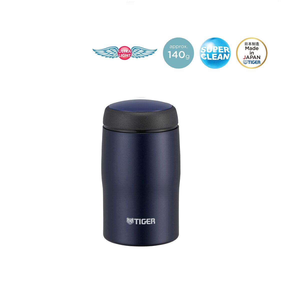 TIGER Double Stainless Steel Mug 240ml - Matte Navy ( MJA-B024 AN)