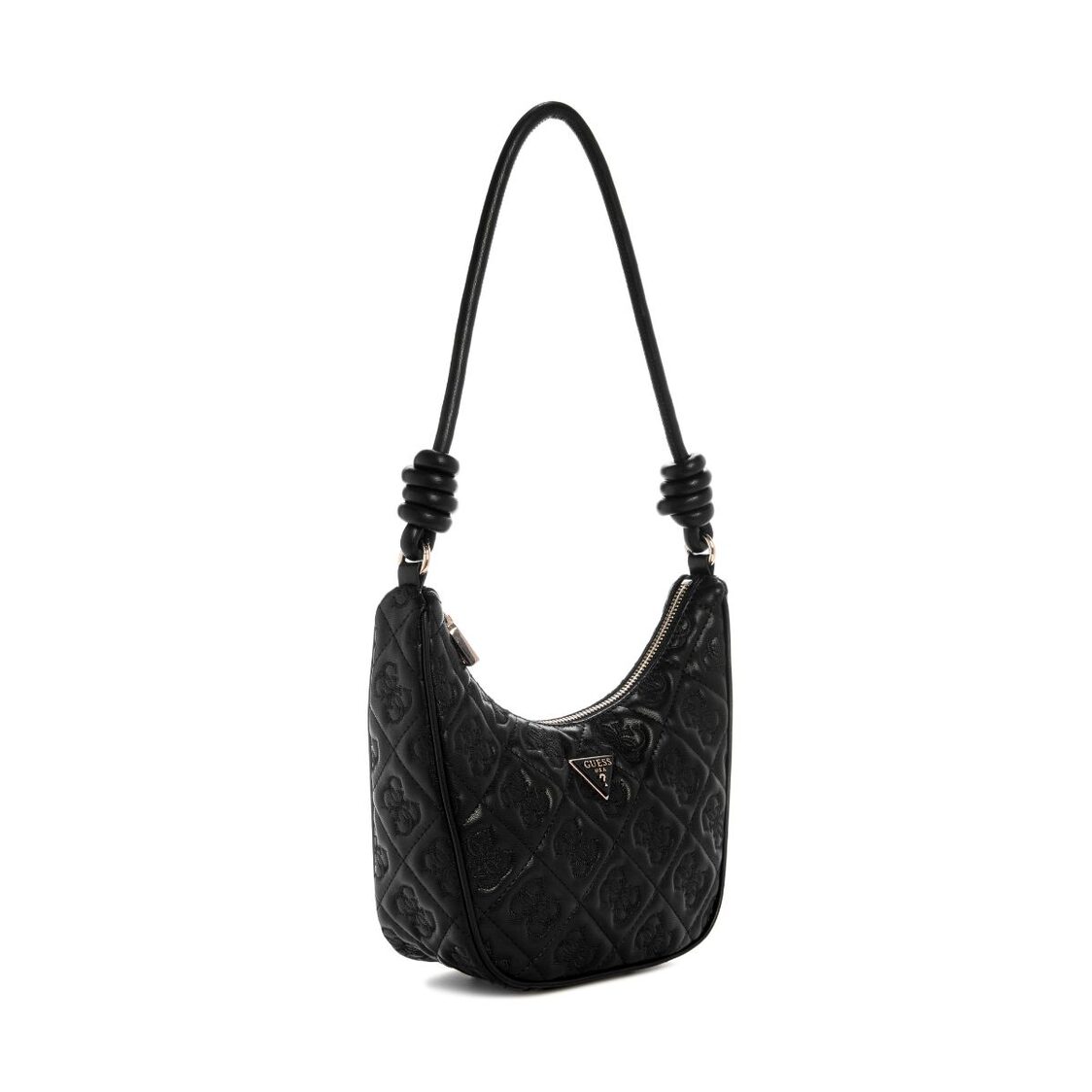 ADELASIA TOP ZIP SHOULDER BAG,BLACK