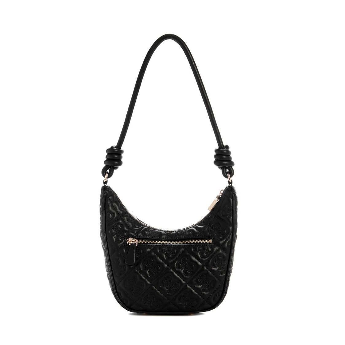 ADELASIA TOP ZIP SHOULDER BAG,BLACK