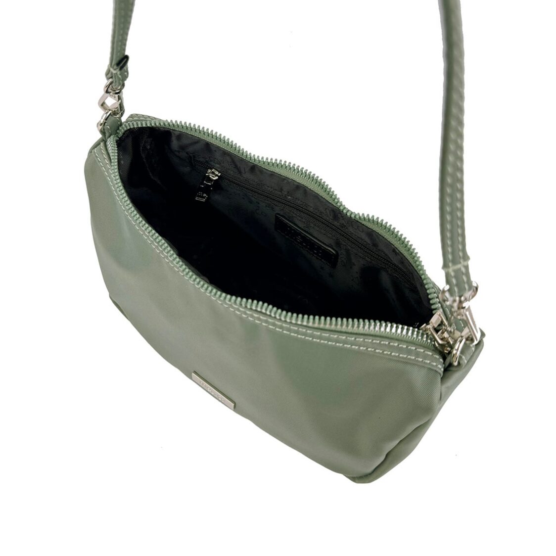 Mel&Co Casual Nylon Shoulder Sling Bag Small Sea Green