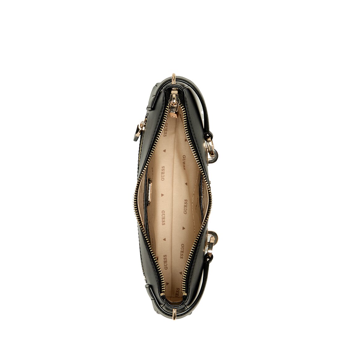Guess Lorelei Top Zip Shoulder Bag - Black