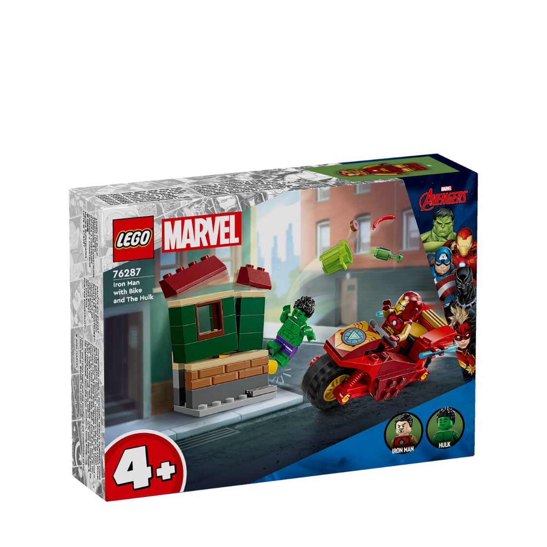 Lego 76287 Iron Man with Bike and The Hulk