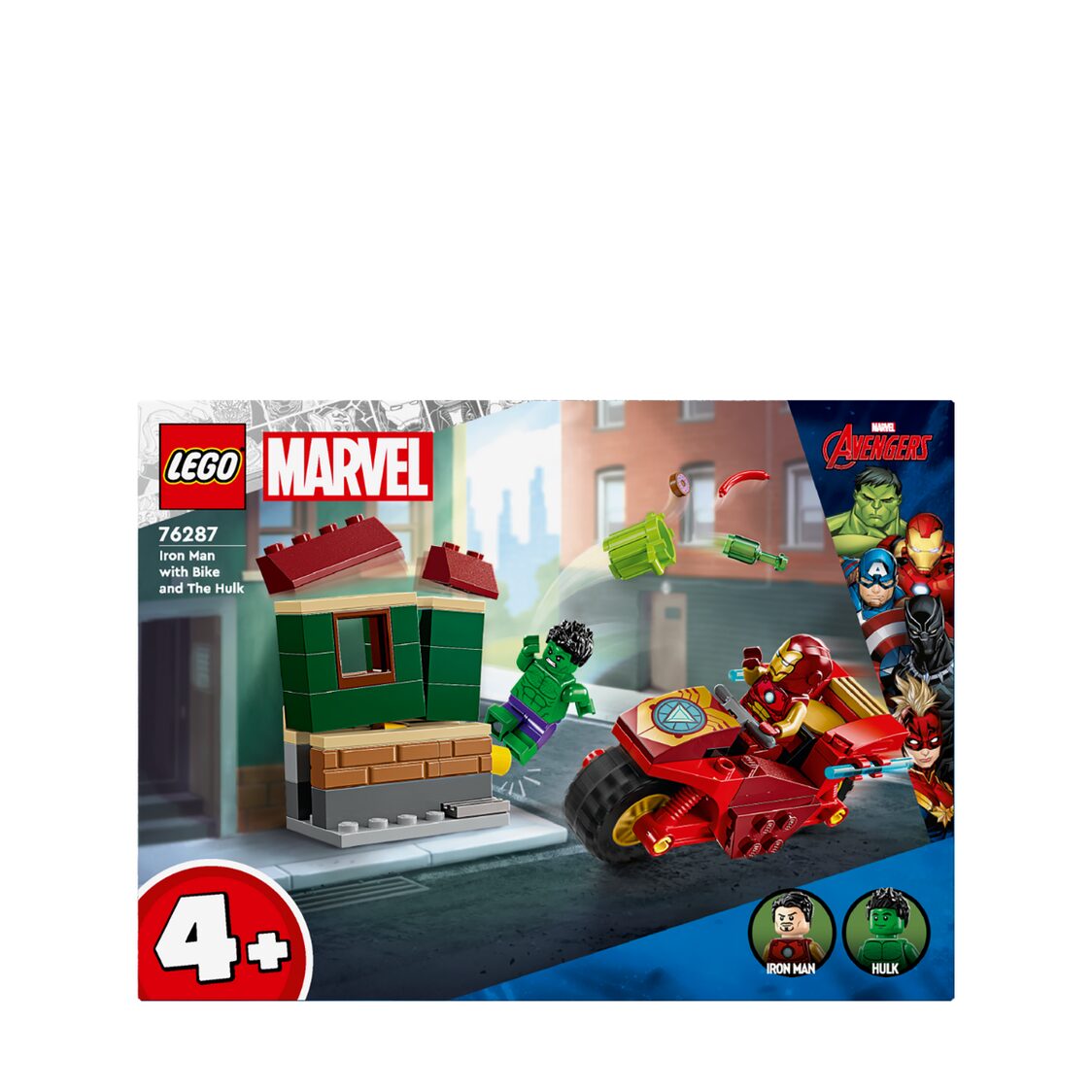 Lego 76287 Iron Man with Bike and The Hulk