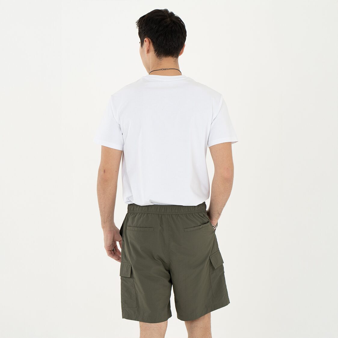 K/WOODS Patchline Cargo Shorts - Khaki