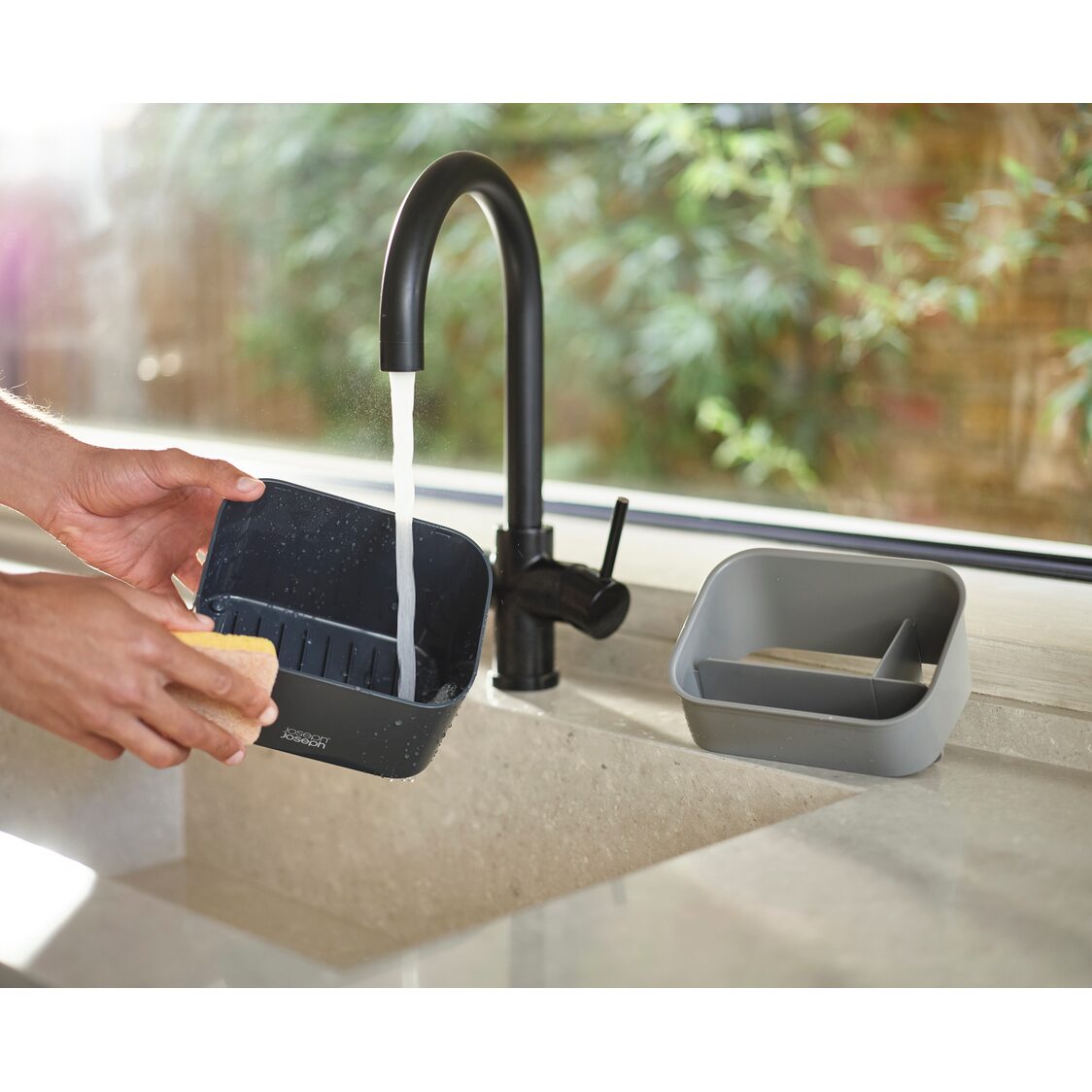 Joseph-Joseph SinkStore Tiered Grey Sink Tidy