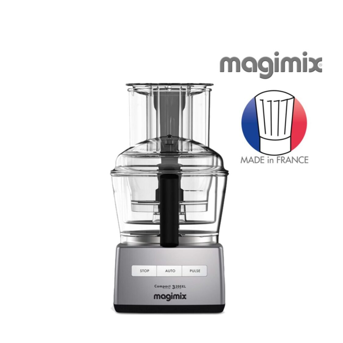 Magimix Compact 3200XL Satin Multifunctional Food Processor With Accessories Set