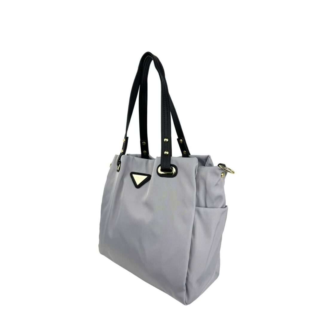 Mel&Co Nylon Double Handle Shoulder Bag