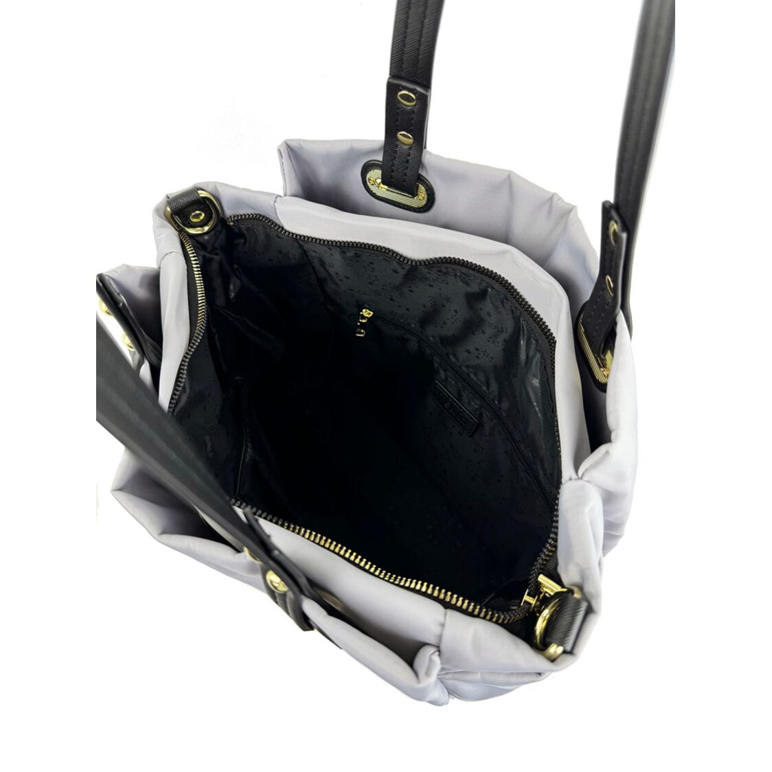 Mel&Co Nylon Double Handle Shoulder Bag