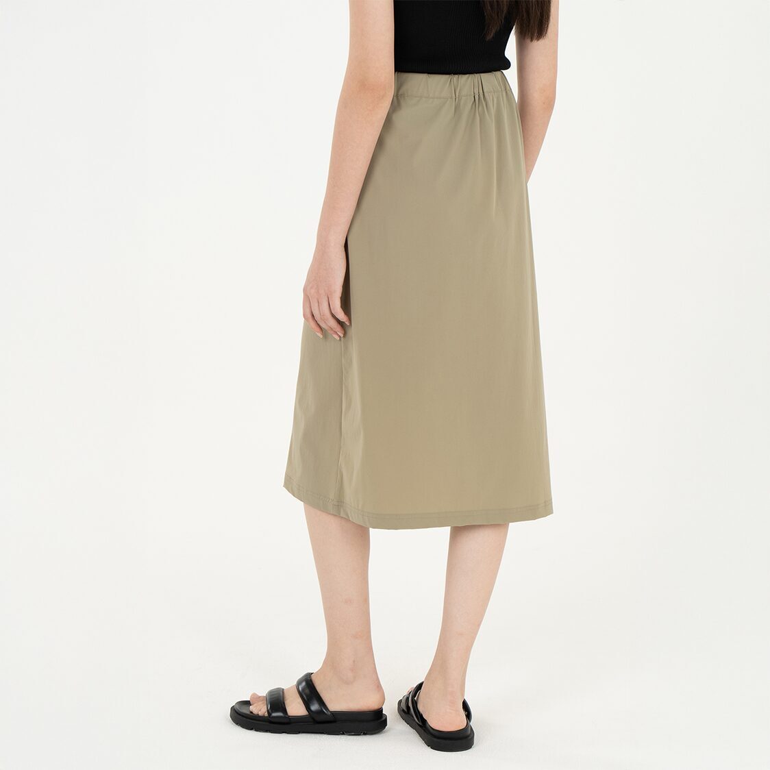 K/WOODS Ice Cool Skirt in Khaki