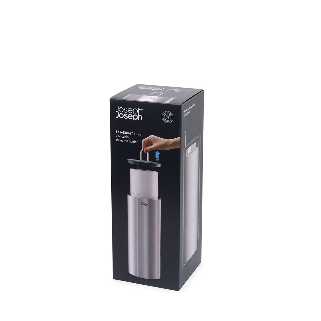 Joseph-Joseph Easystore Luxe Stainless-steel Concealed Toilet Roll Holder