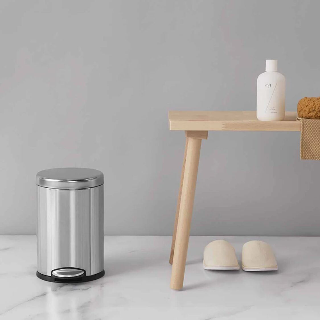 Simplehuman Round Step Bin 4.5L Brushed