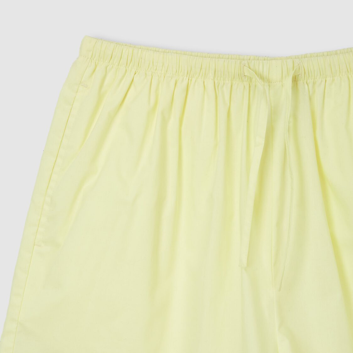 Jaju Women 60s Cotton Shirring Pajama Pants Yellow