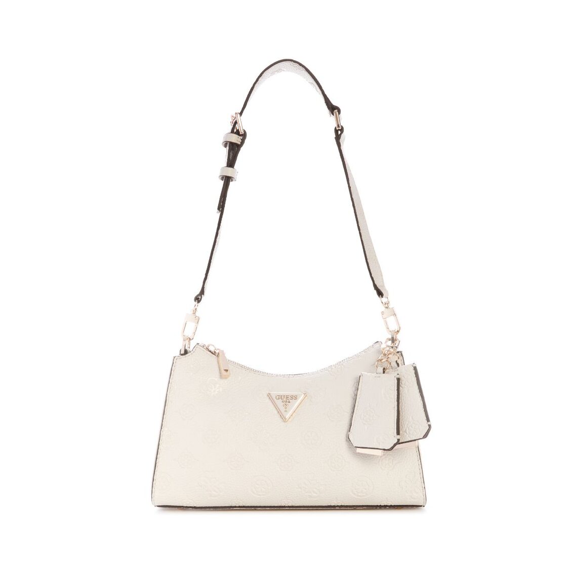 CRESIDIA II TOP ZIP SHOULDER BAG,BONE LOGO