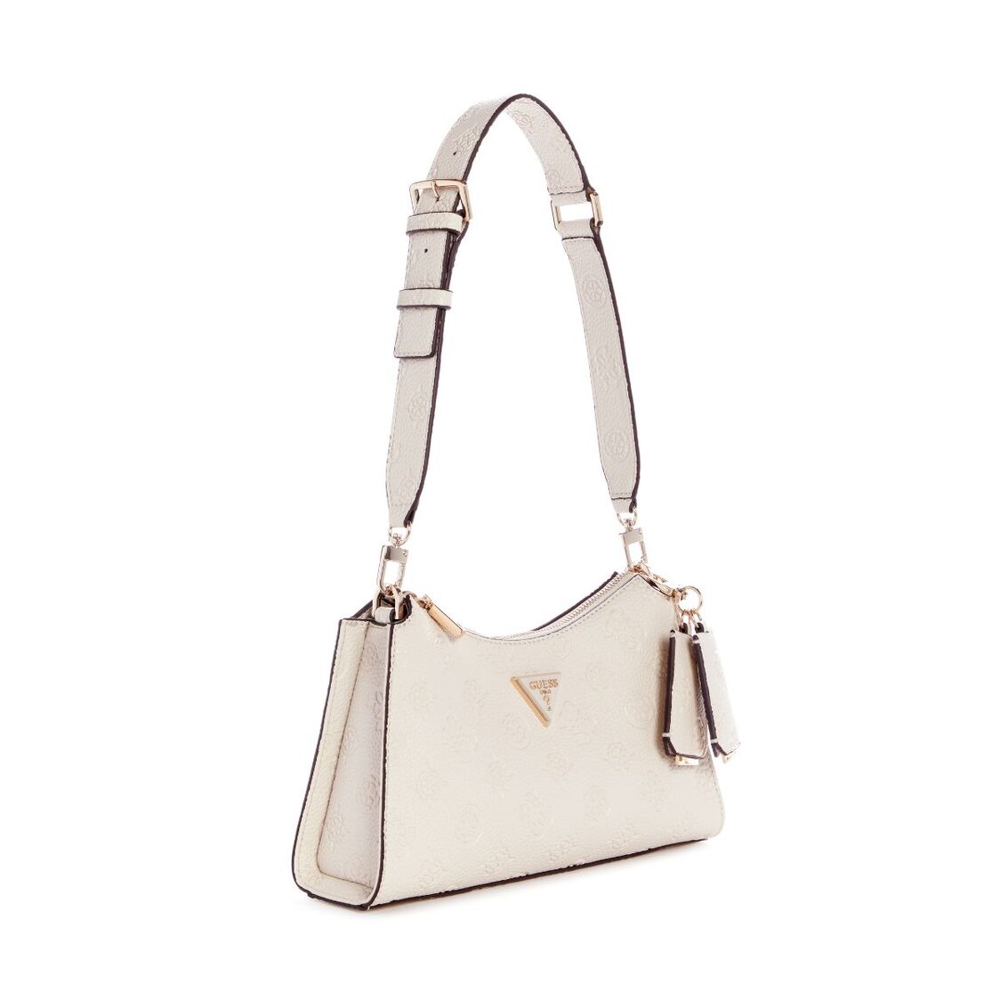 CRESIDIA II TOP ZIP SHOULDER BAG,BONE LOGO