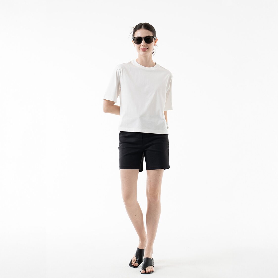 K/WOODS Essential Boxy Tee in Off White