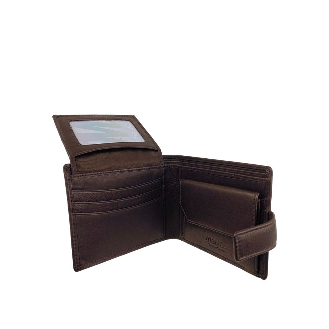 Genuine Leather Bi-Fold With Snap Closure
