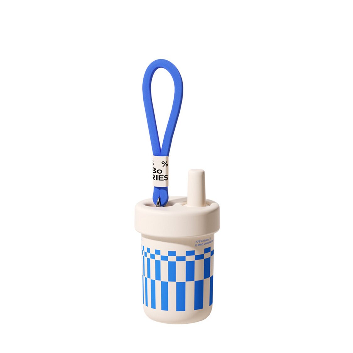 Chako Lab 485ml Thermos Bobo Cup Blue/White
