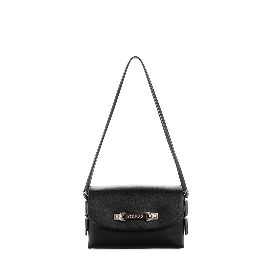 Guess Lefia Flap Shoulder Bag - Black