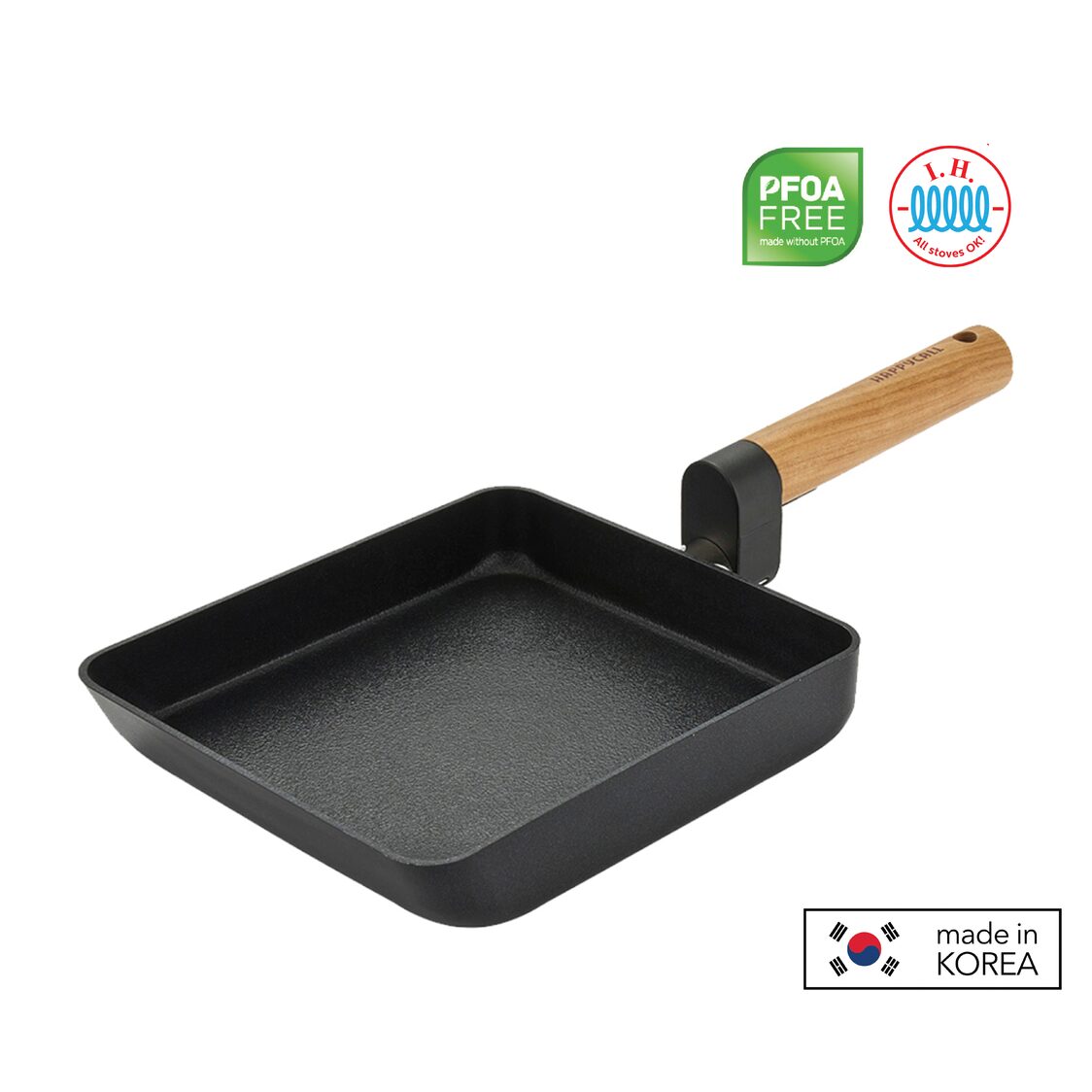 Happycall Forest Wood IH Large Rolled Omelet Pan (4001-0049)