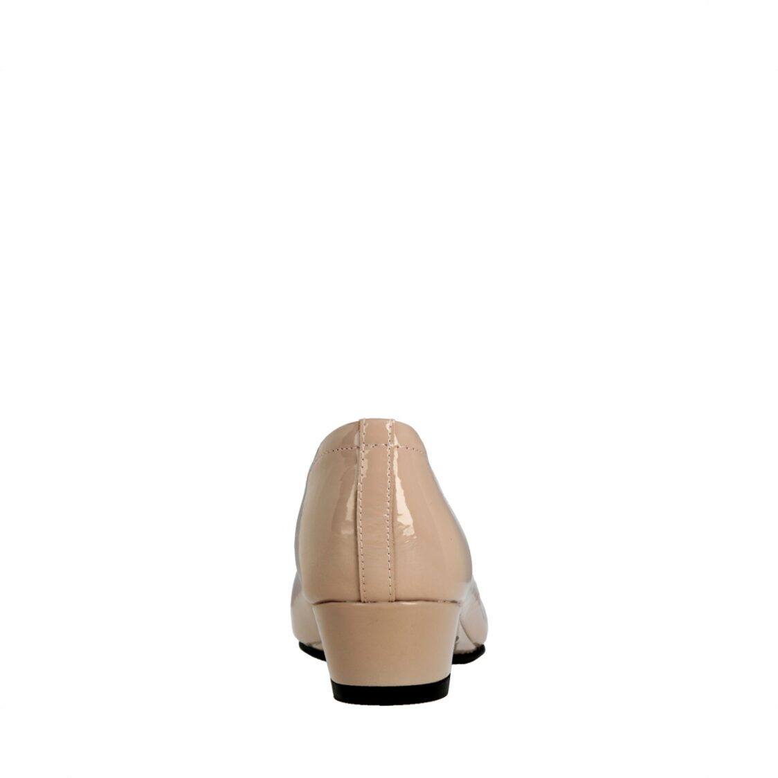 Caratti 1992 Nude Leather Wedged Heels (Short, with Buckle)