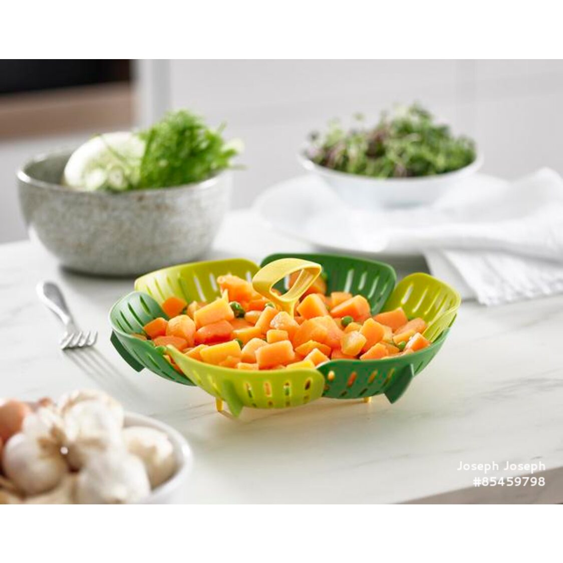 Joseph Joseph Bloom Folding Steamer Basket - Green - 45030