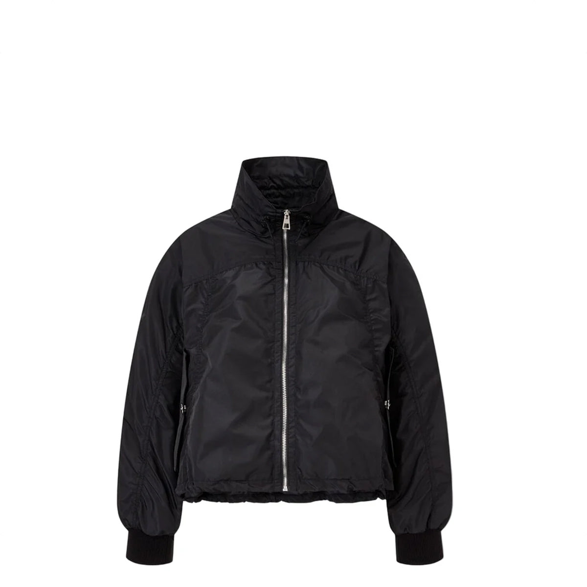 Voice Of Voices Neck String Detailed Short Bomber Jumper Black