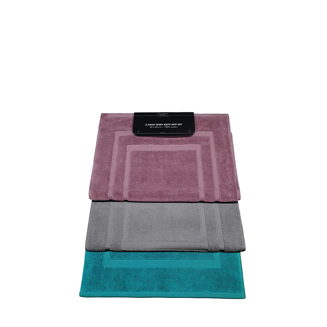 Canopy 3 Piece Bath Mat Assorted Colors Set