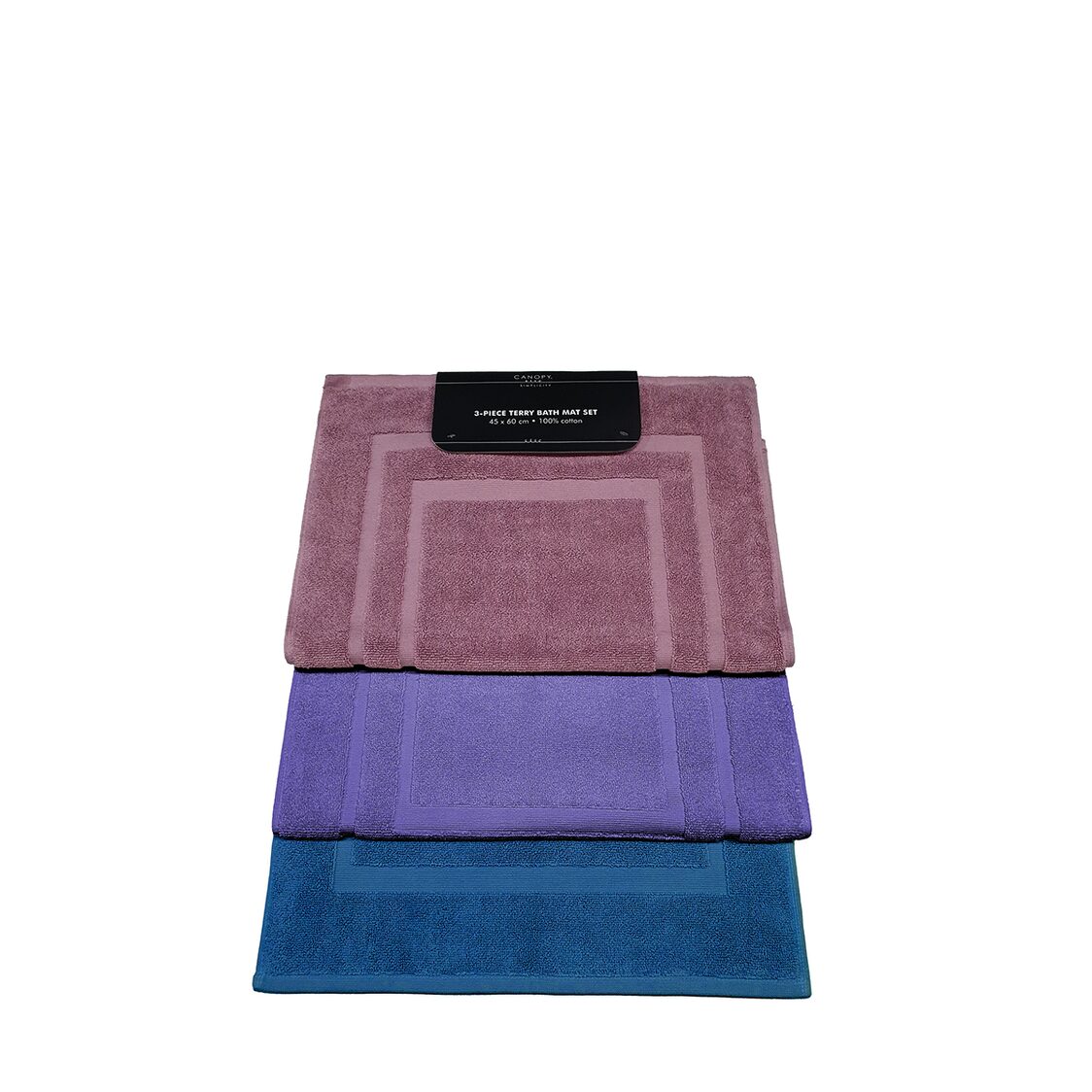 Canopy 3 Piece Bath Mat Assorted Colors Set