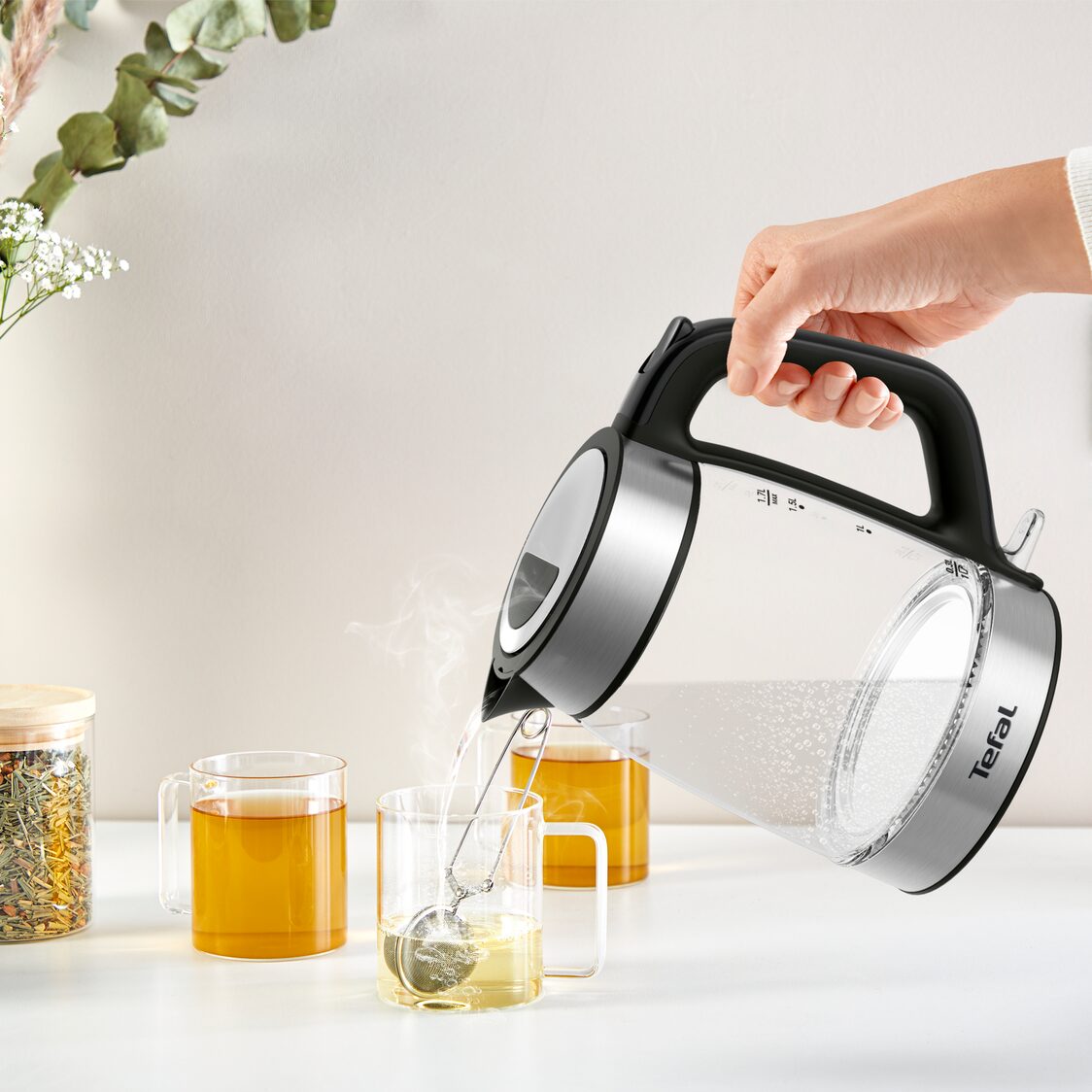 TEFAL Glass Kettle 1.7L (KI6058)
