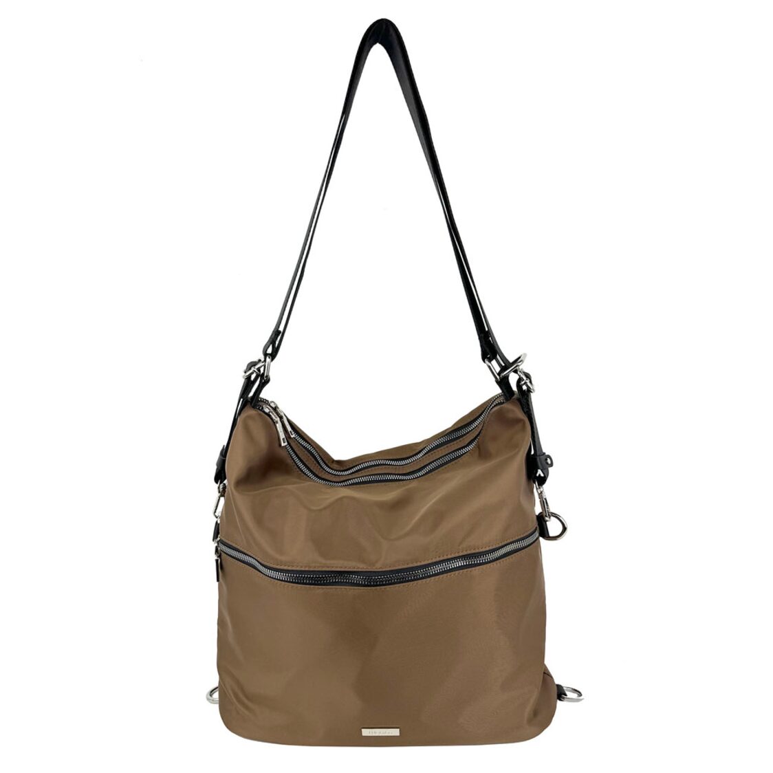 Mel&Co Nylon Two-Way Convertible Shoulder Backpack Sea Green Mel&Co Nylon Two-Way Convertible Shoulder Backpack Sea Green MN2379-SeaG