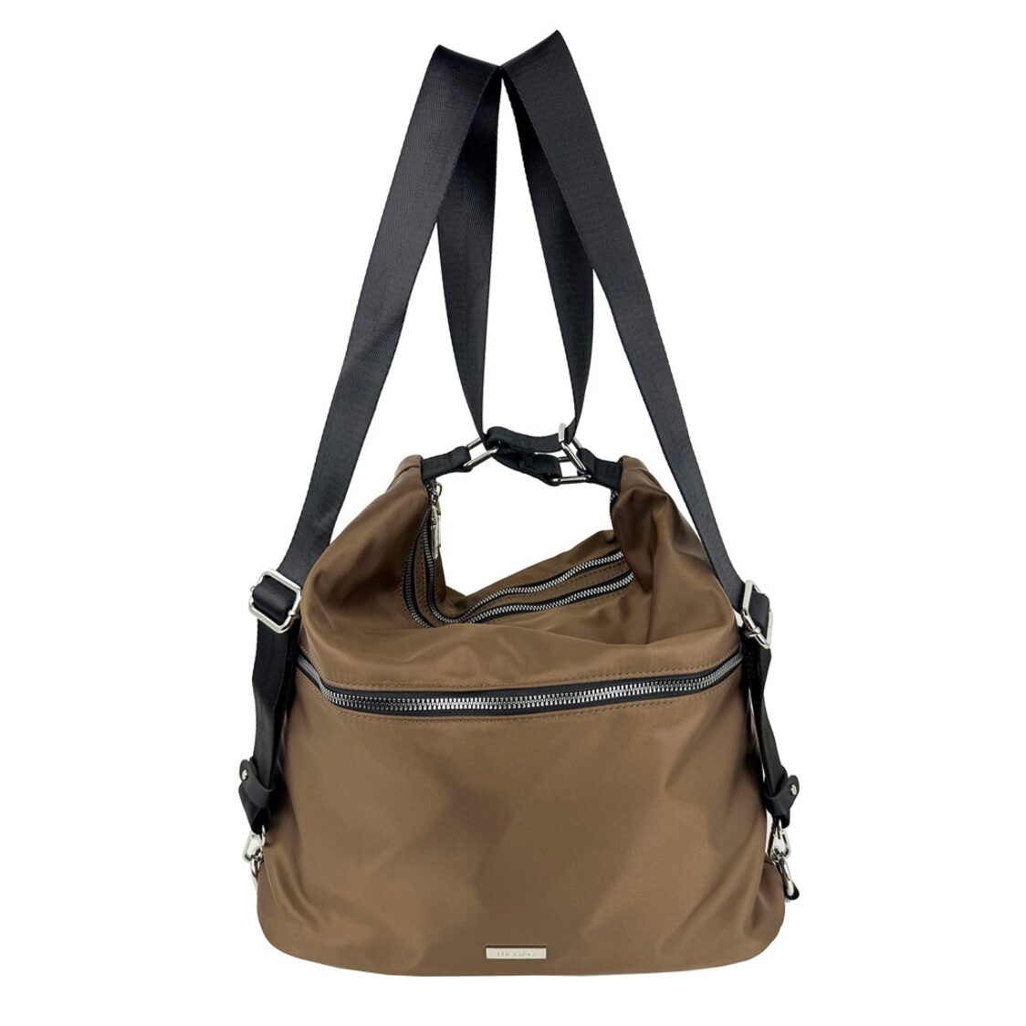 Mel&Co Nylon Two-Way Convertible Shoulder Backpack Sea Green Mel&Co Nylon Two-Way Convertible Shoulder Backpack Sea Green MN2379-SeaG