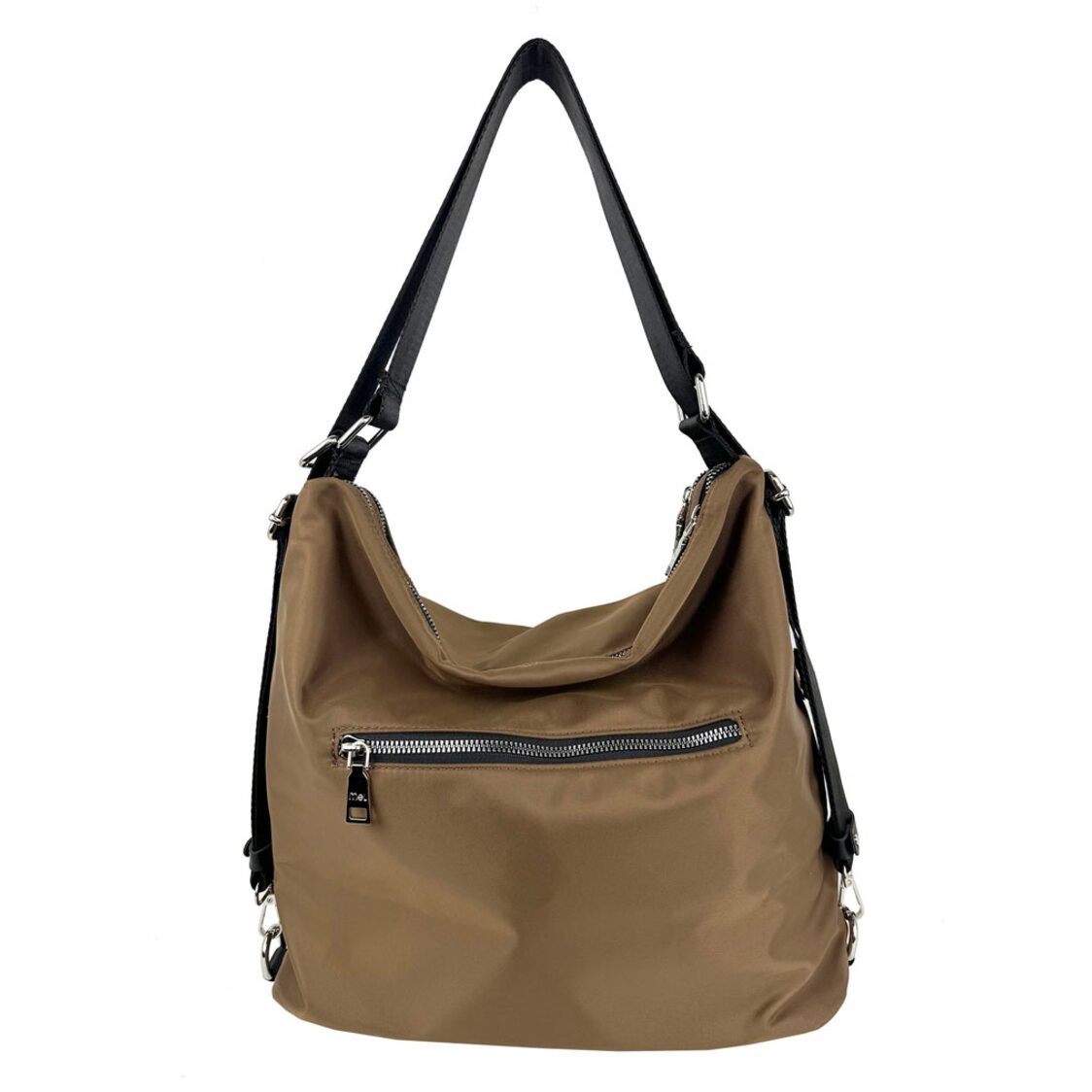 Mel&Co Nylon Two-Way Convertible Shoulder Backpack Sea Green Mel&Co Nylon Two-Way Convertible Shoulder Backpack Sea Green MN2379-SeaG