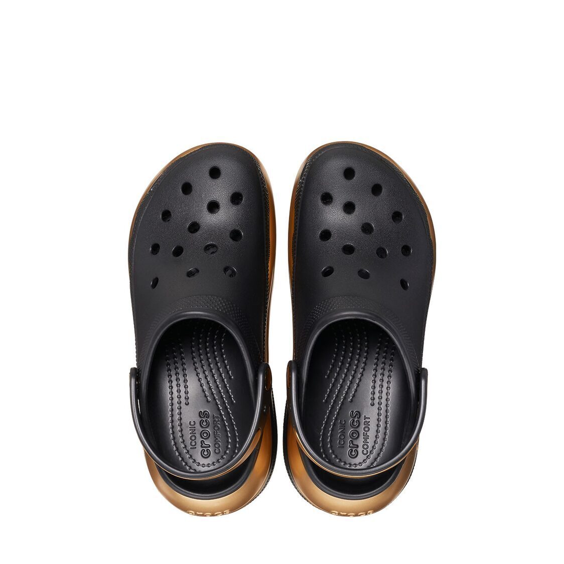 Crocs Mega Crush Metallic Clog Black/Gold