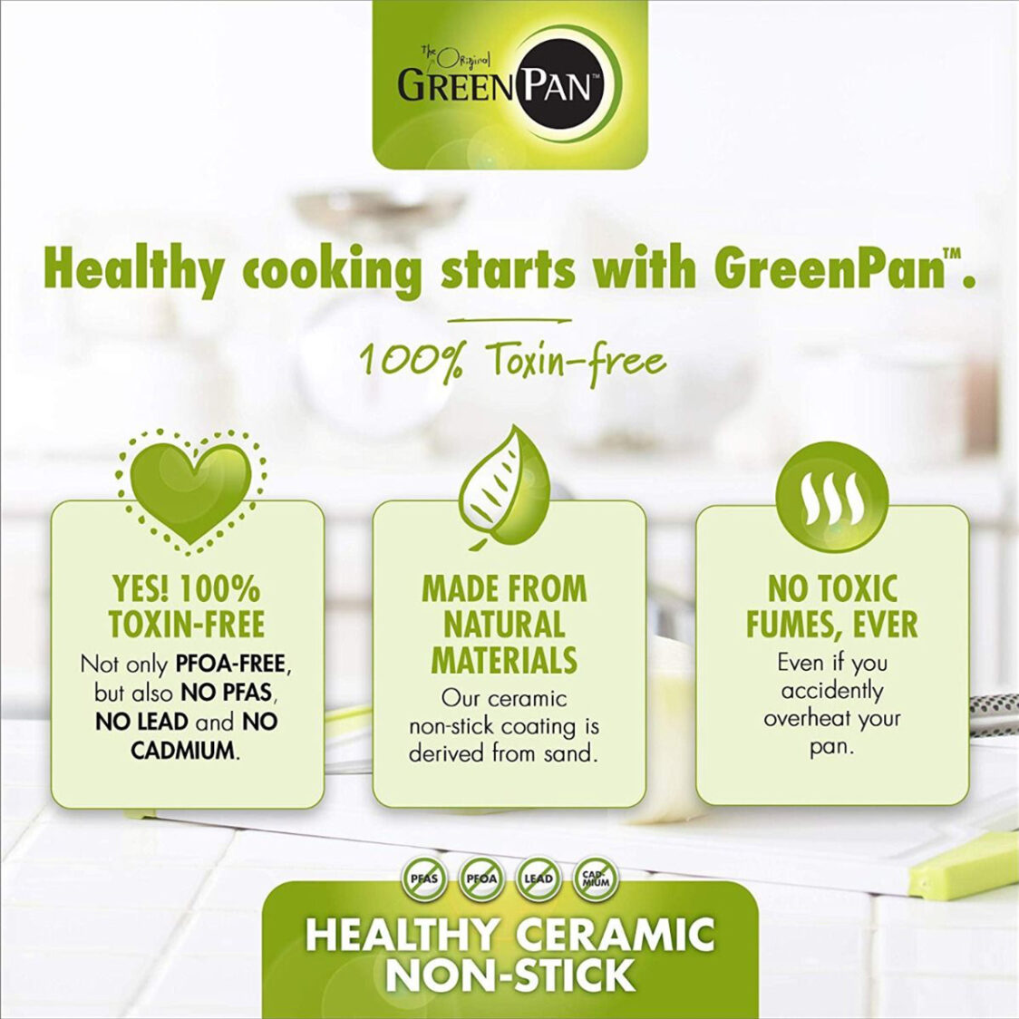 Greenpan Greenpan Camb Bronze 24cm Ceramic Deep Frypan (GPCBR675921P)