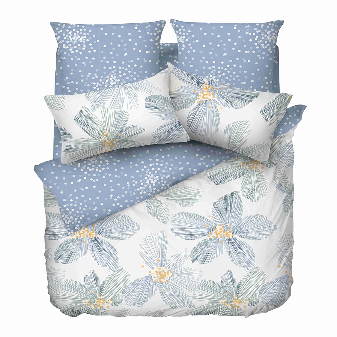 ESPRIT HOME 100% Cotton Luster Sateen Bed Set  – White Mallow