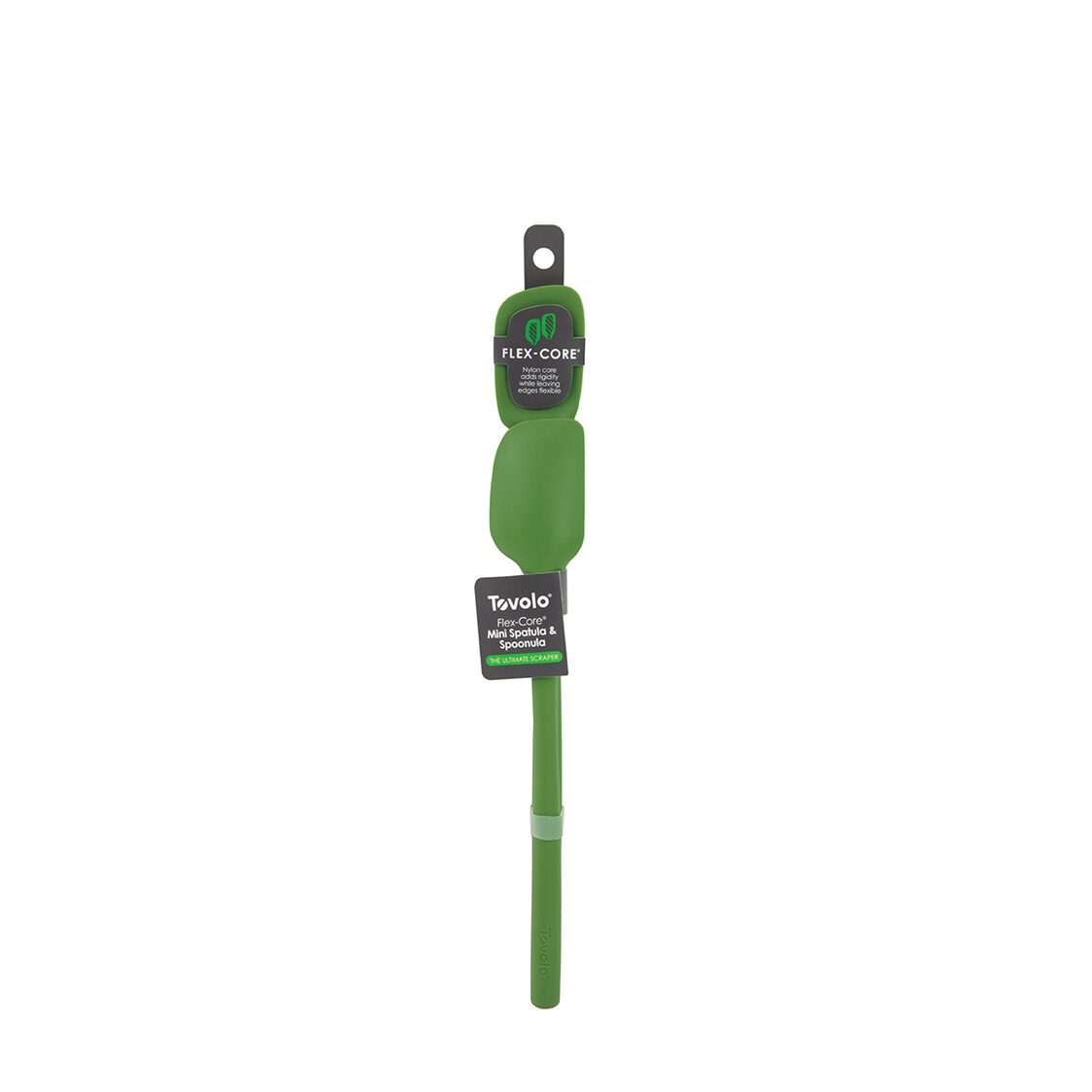 Tovolo Flex-Core All Silicone Mini Spatula & Spoonula Set of 2 Pesto