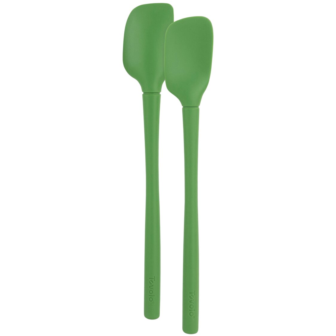 Tovolo Flex-Core All Silicone Mini Spatula & Spoonula Set of 2 Pesto