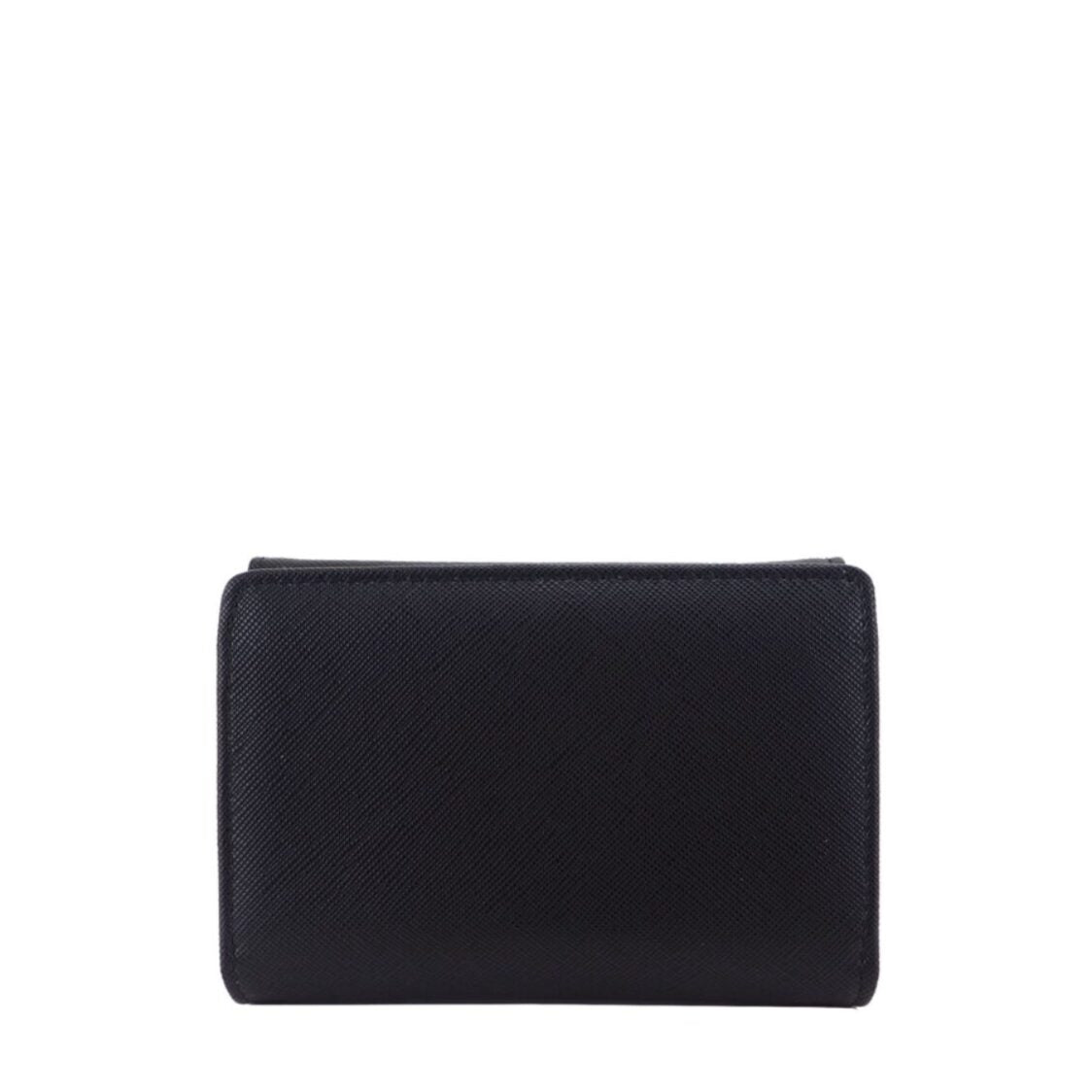 Mel&Co Saffiano Leatherette Tri-fold Zip Coin Card Wallet