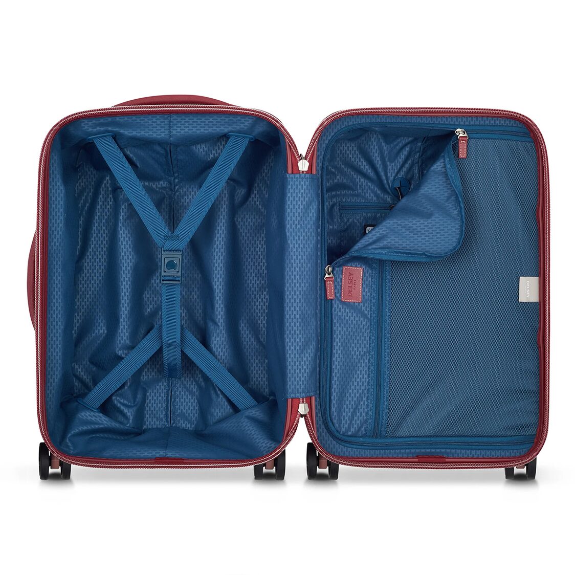 Delsey Paris Chatelet Air 2.0 4-Double Wheels Cabin Trolley Luggage Case with Zip Securitech 2 - Pink