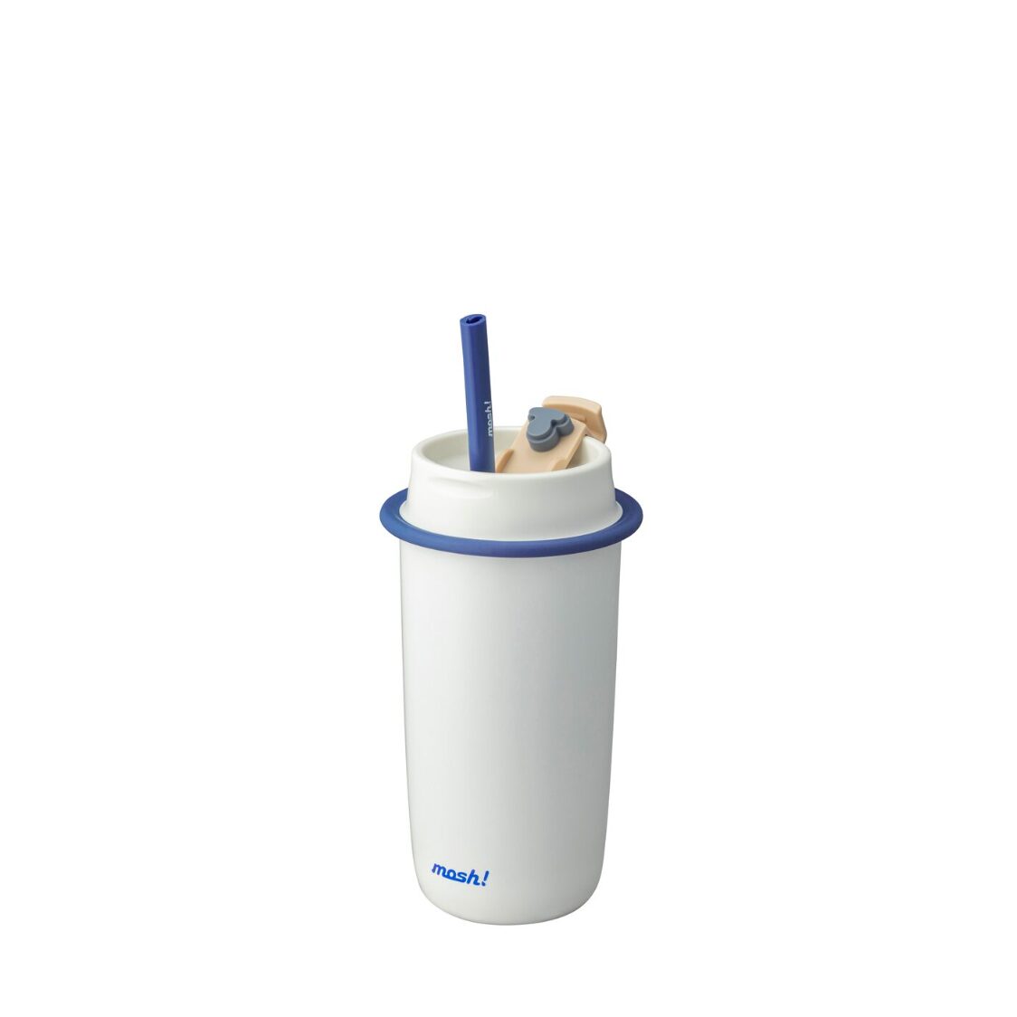 Mosh! 480ML Double-walled Latte Tumbler with Straw